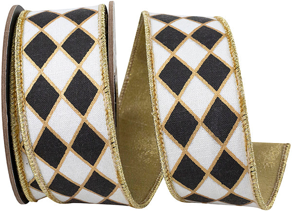 DIAMOND ELITE METALLIC OUTLINE DELUXE WIRED EDGE RIBBON