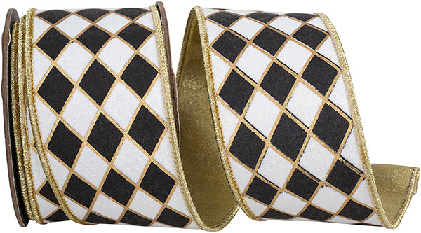 DIAMOND ELITE METALLIC OUTLINE DELUXE WIRED EDGE RIBBON