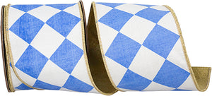 Grand Diamond Deluxe Metallic Backed Wired Edge Ribbon