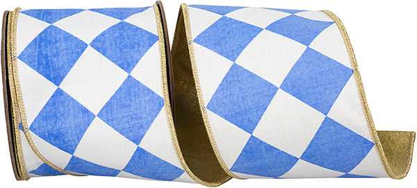 Grand Diamond Deluxe Metallic Backed Wired Edge Ribbon