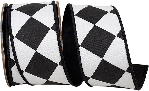 B&W Grand Diamond Metallic Dupioni Backed Wired Edge Ribbon