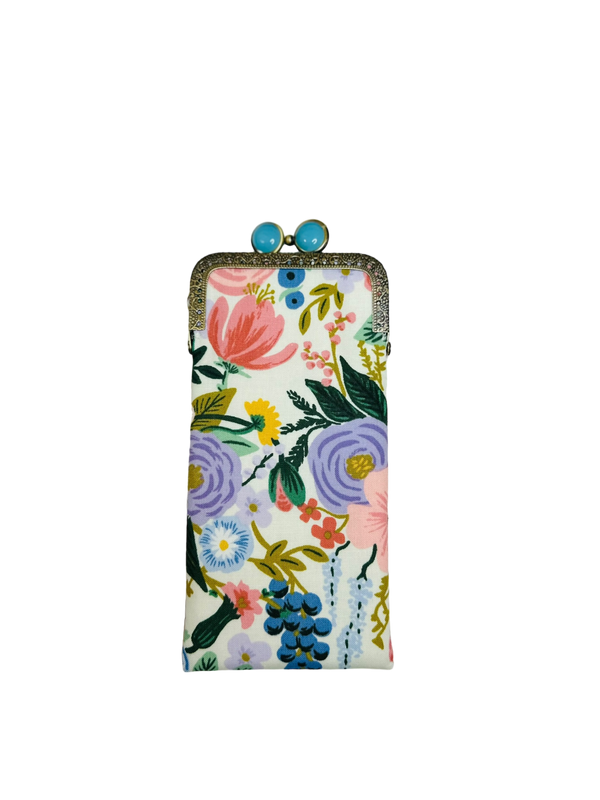 Kiki & Syds Eyeglass Case - Garden Party Ivory
