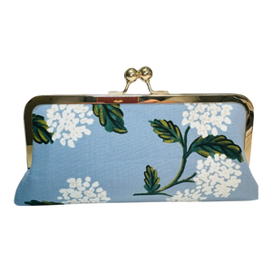Kiki & Syds Cell Phone Clutch-Hydrangea in Blue