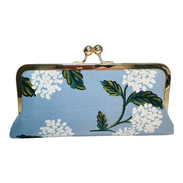 Kiki & Syds Cell Phone Clutch-Hydrangea in Blue
