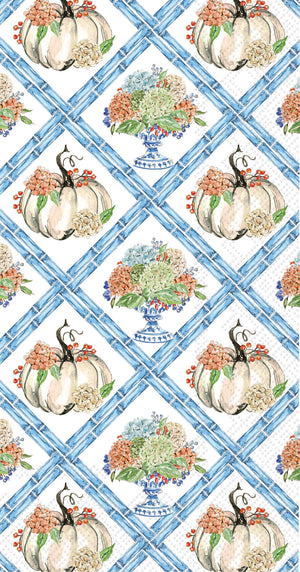 Fall Hydrangea Trellis Guest Towel