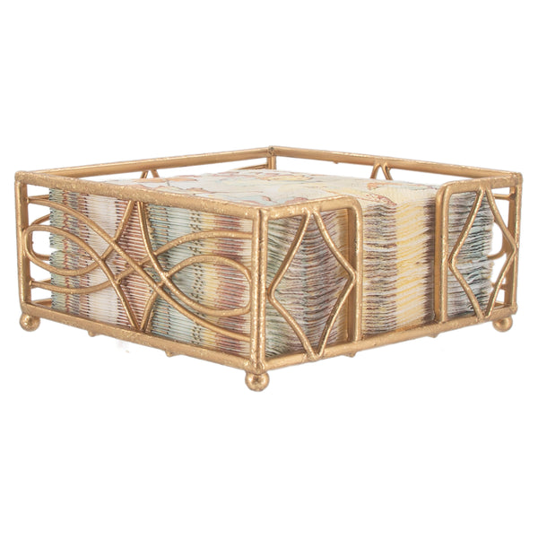Gold Leaf Wave Cocktail Caddy