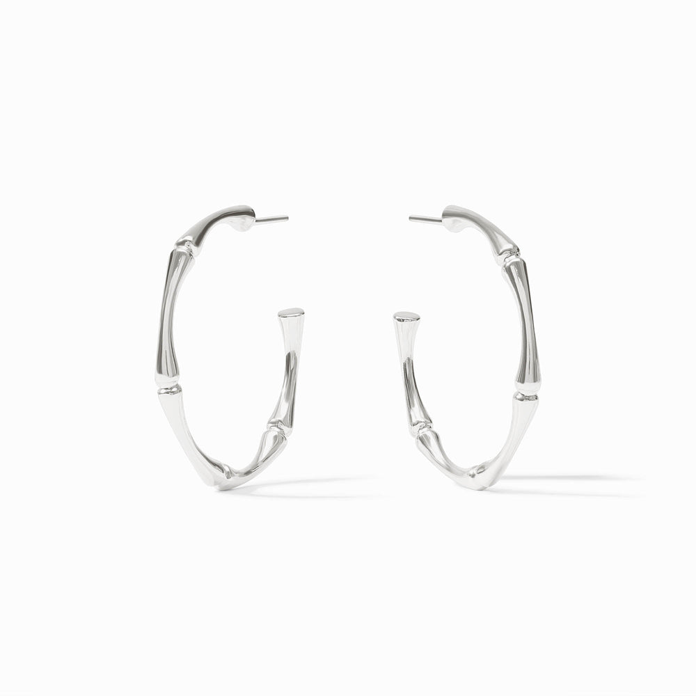 Silver Bamboo Hoop