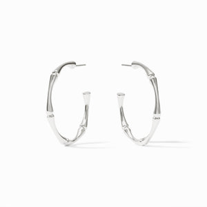 Silver Bamboo Hoop