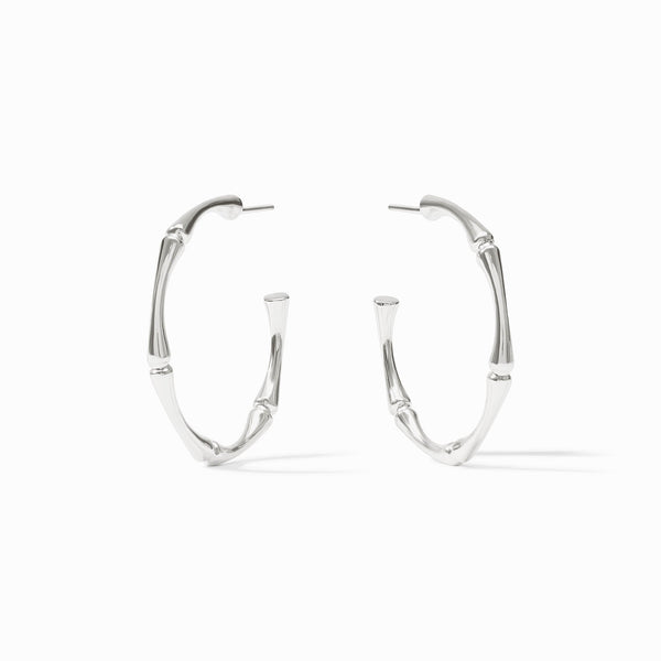Silver Bamboo Hoop