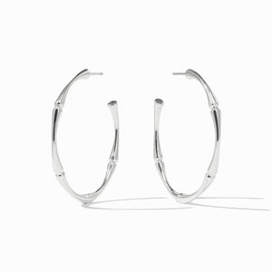 Silver Bamboo Hoop