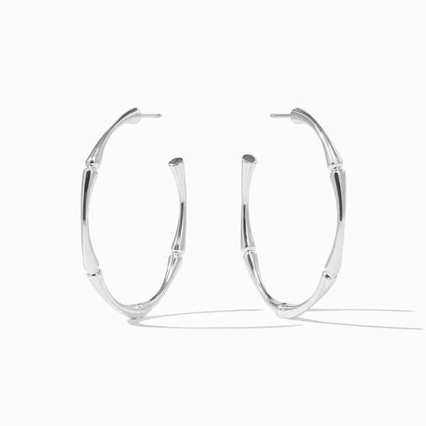Silver Bamboo Hoop