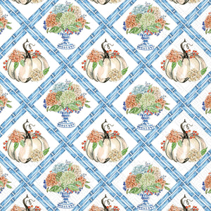 Fall Hydrangea Trellis Cocktail Napkin