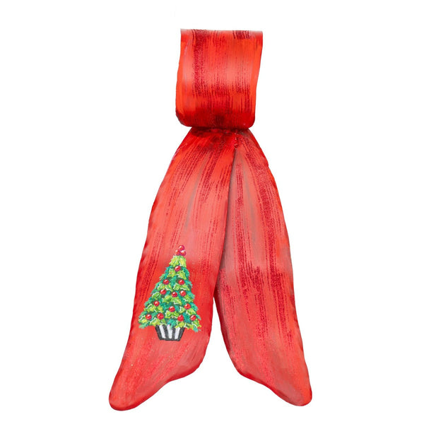 Elegant Metal Wreath Ribbon