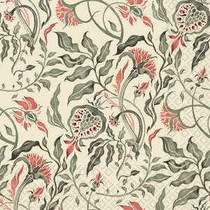 Royal Pattern Olive Cocktail Napkin