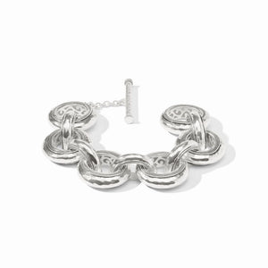 Silver Cannes Link Bracelet