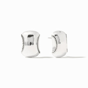 Silver Cannes Earring