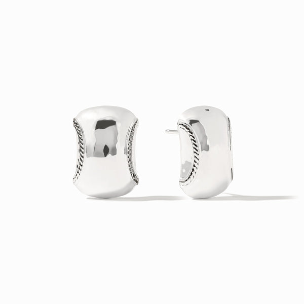 Silver Cannes Earring