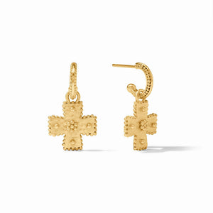 Malta Canterbury Hoop & Charm Earring