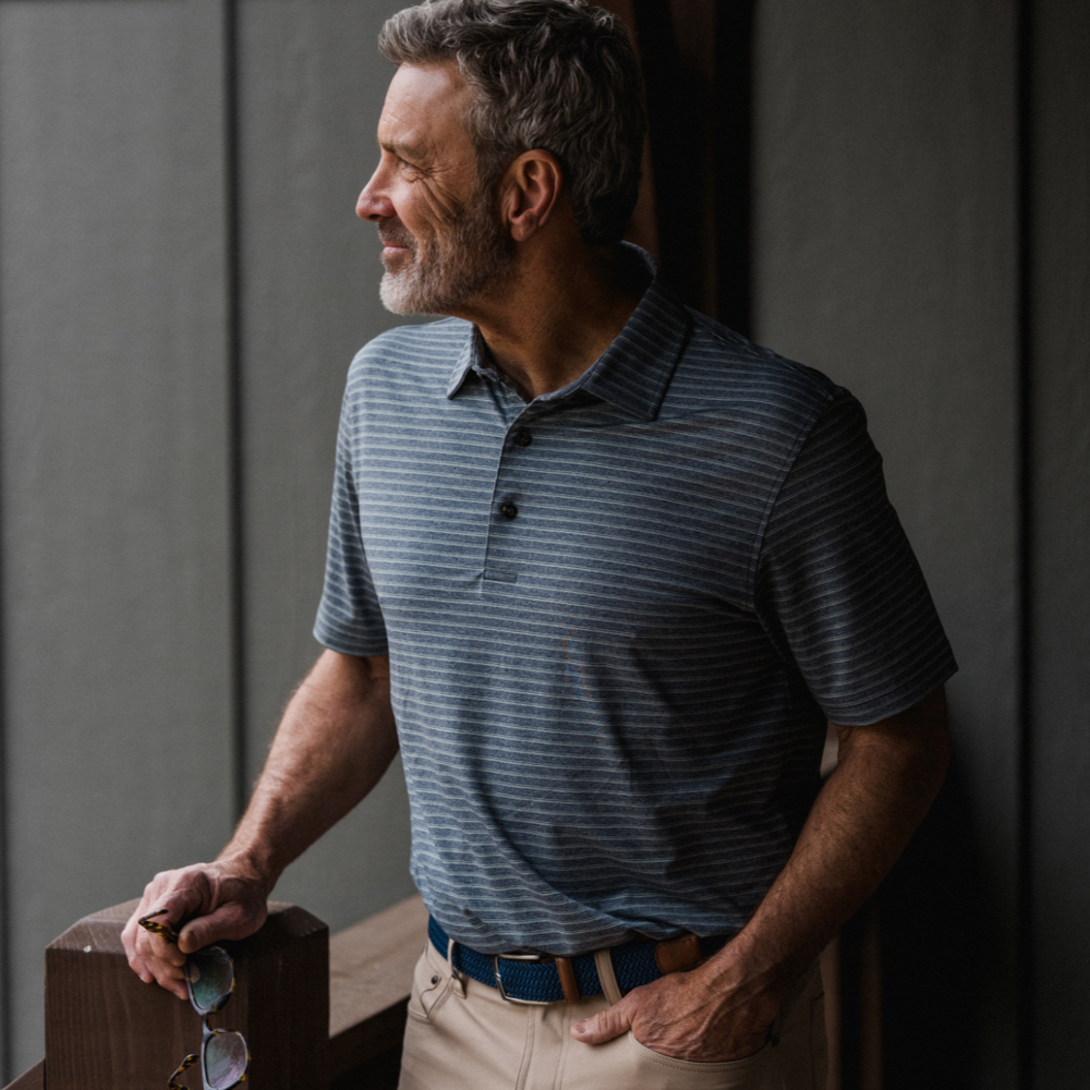 Dark Blue Cobb Performance Polo
