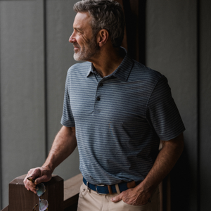 Dark Blue Cobb Performance Polo
