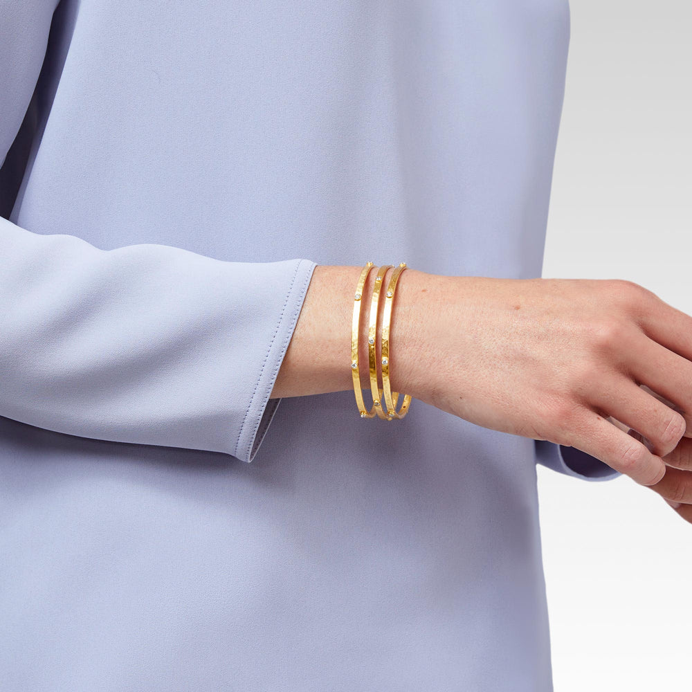 Crescent Stone Bangle