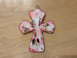 Cross Wreath Charm