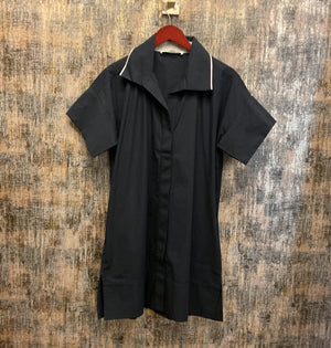 Wide Hem Shirt Mini Dress
