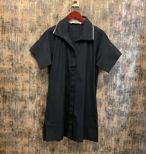 Wide Hem Shirt Mini Dress
