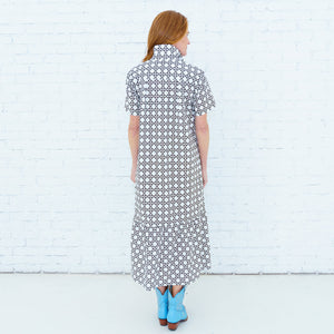 Caryn Lawn Maddie Basket Dress Brown
