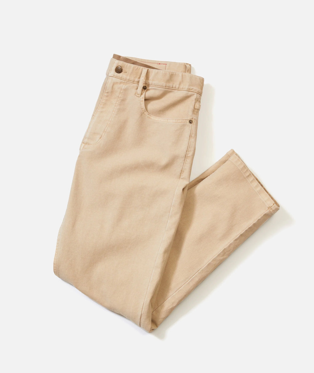 Khaki 5 Pocket Flex Terry Pant