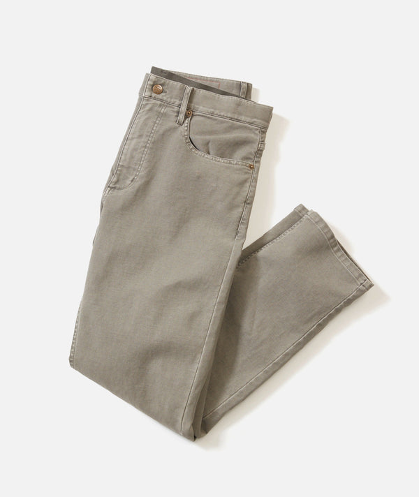 5 Pocket Flex Terry Pant - Athletic Fit Olive