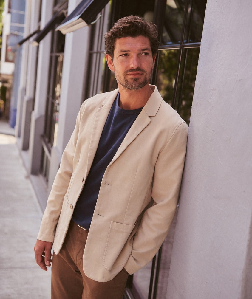 Flex Terry Blazer - Light Khaki