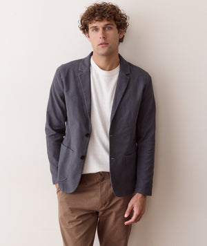 Flex Terry Blazer - Deep Navy