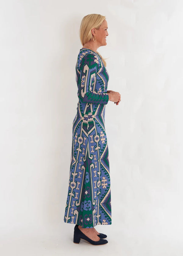 CK Bradley Ashton Dress - Kilim Blue Steel