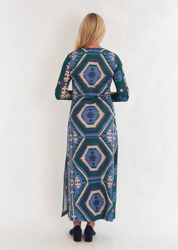 CK Bradley Ashton Dress - Kilim Blue Steel