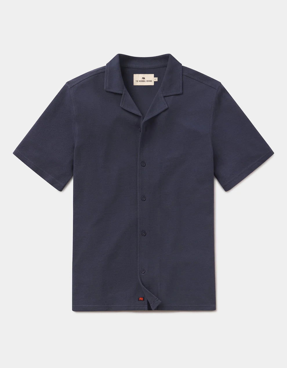 Cotton Pique Camp Shirt