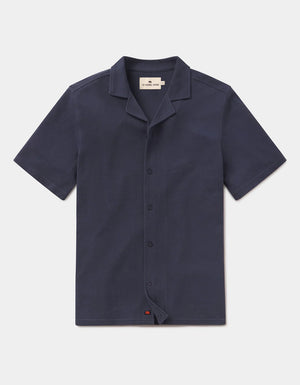 Cotton Pique Camp Shirt