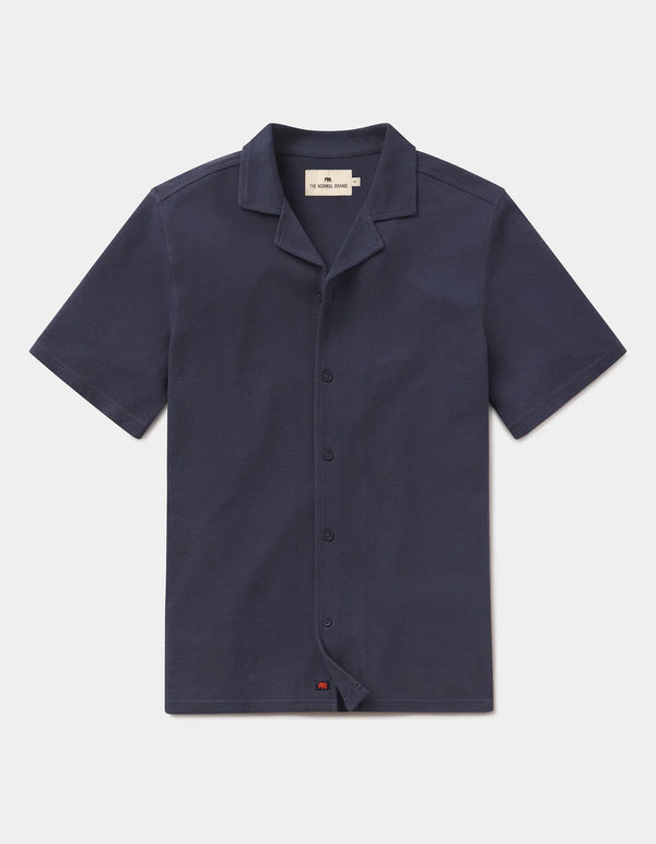 Cotton Pique Camp Shirt