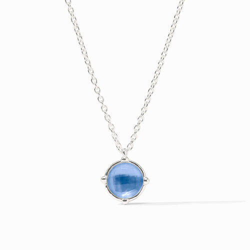 Silver Honeybee Solitaire Necklace
