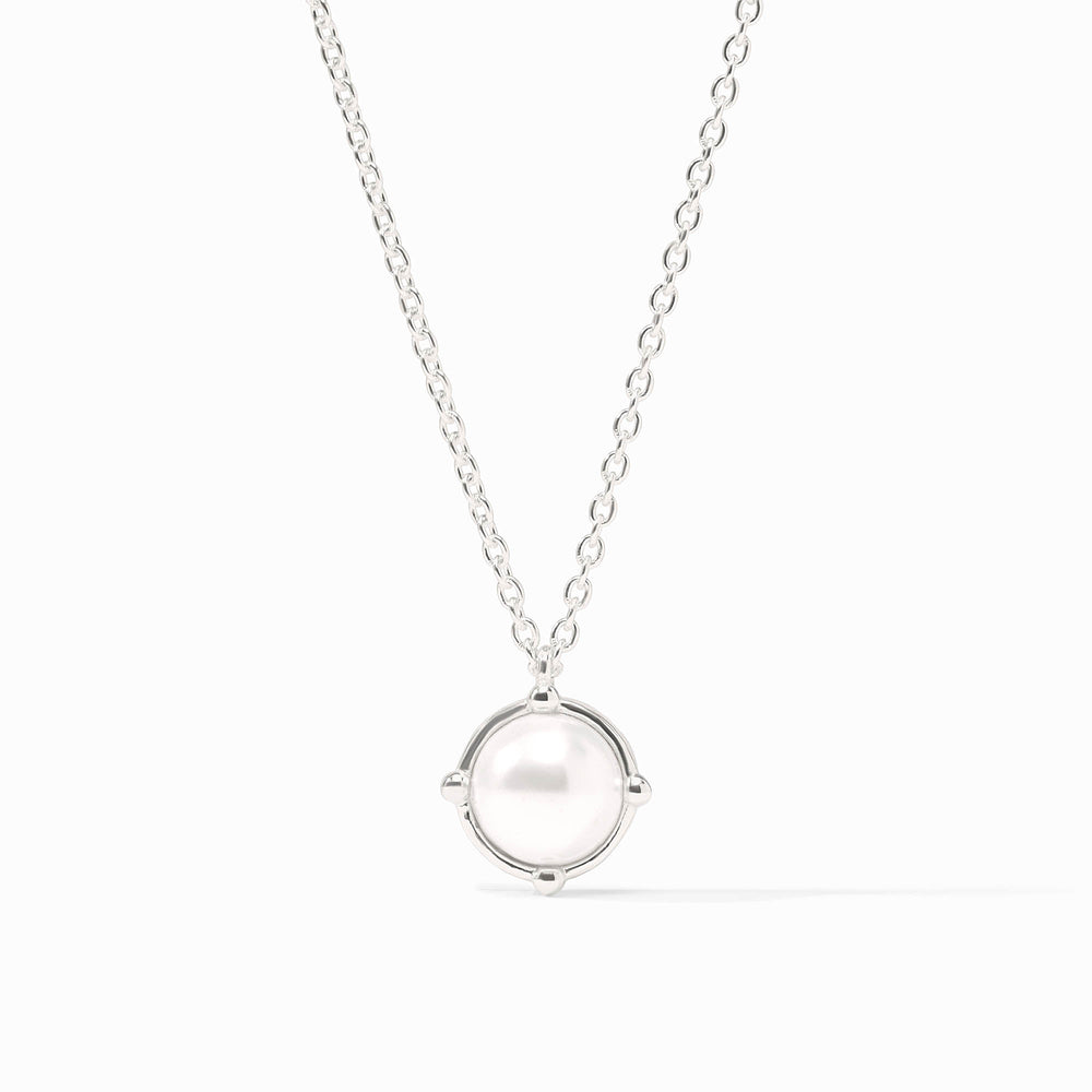 Silver Honeybee Solitaire Necklace