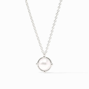 Silver Honeybee Solitaire Necklace