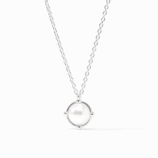 Silver Honeybee Solitaire Necklace