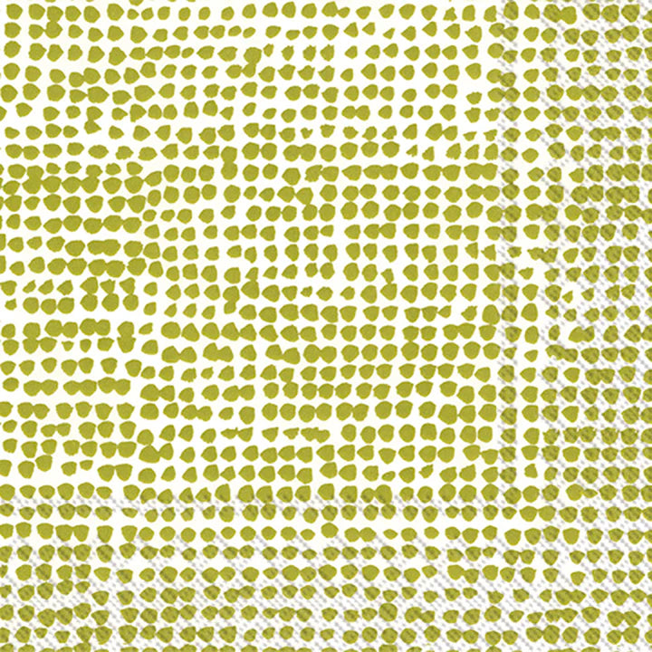 Orkanen Cocktail Napkin White Green