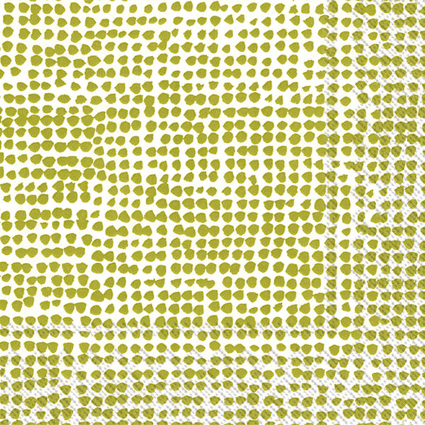 Orkanen Cocktail Napkin White Green