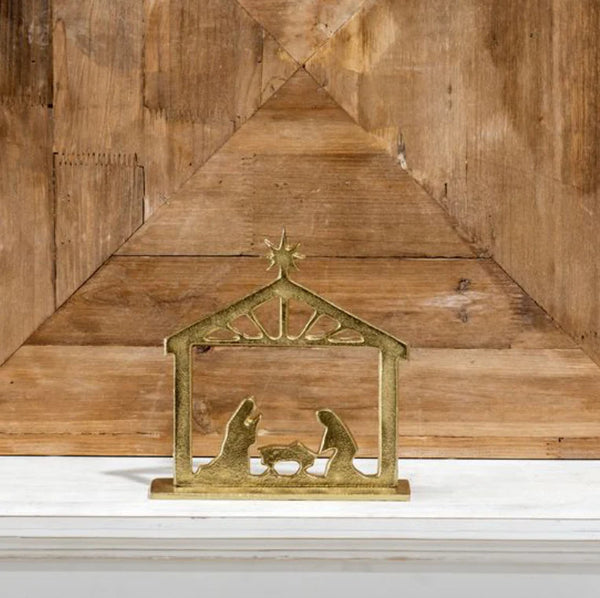 GOLD TABLE TOP NATIVITY