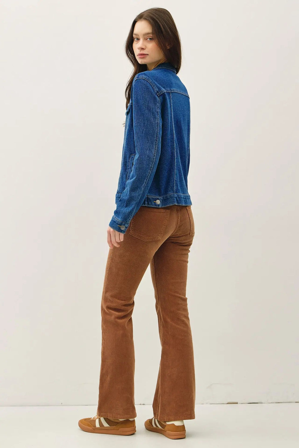 Cotton Fleece Denim Jacket