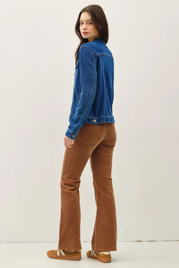 Cotton Fleece Denim Jacket