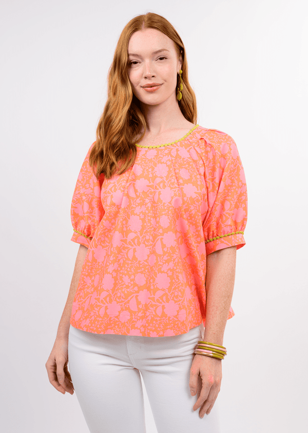 Tucked Neck Swing Top