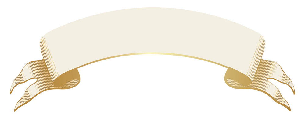 Classic Gold Banner Table Accent