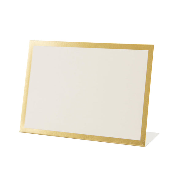 Gold Frame Place Card - Bottom Fold - Pack of 12